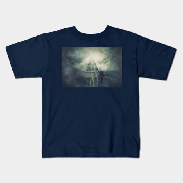 stairway to the sky Kids T-Shirt by 1STunningArt